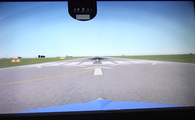 Simulator Cockpit View